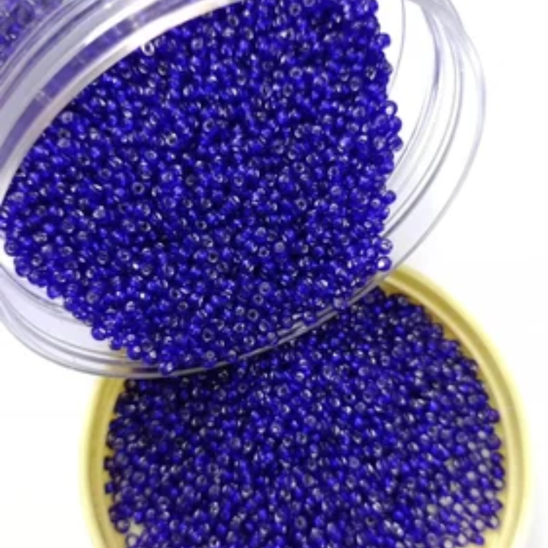 Blue Colour Glass Moti