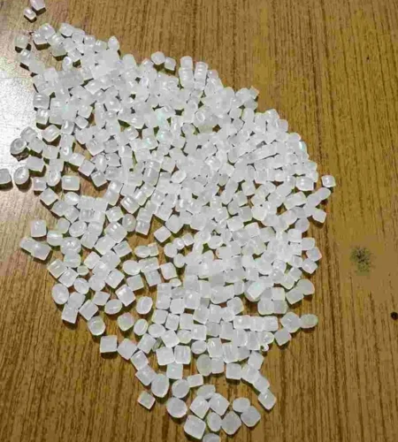 Milky Cut Glass Beads